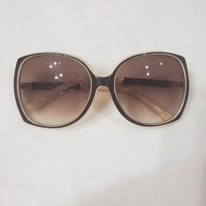 Chanel beige nude brown glass eyeglasses woman